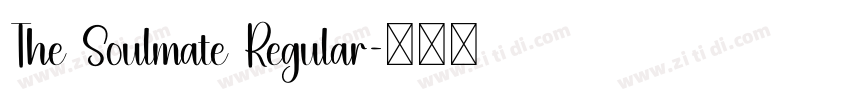 The Soulmate Regular字体转换